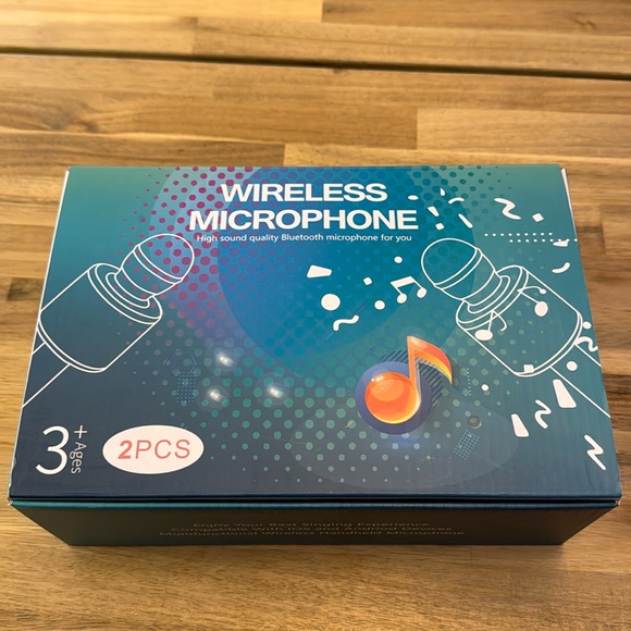 NWT! Set of 2 Wireless Bluetooth Microphones - Picture 2 of 8